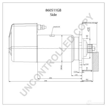 Стартер PRESTOLITE ELECTRIC CI RUH 5052629000348 860511gb 2815933 изображение 1