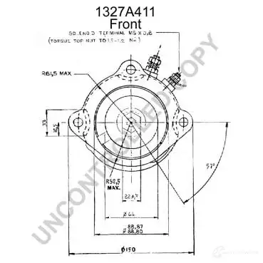 Стартер PRESTOLITE ELECTRIC S 115A-24-1 1327a411 F45319D 2814684 - Изображение 1