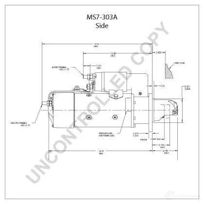 Стартер PRESTOLITE ELECTRIC ms7303a 9 14CFR 5052629003073 2816538 изображение 2