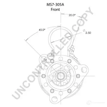 Стартер PRESTOLITE ELECTRIC ms7305a I9 MZM96 2816539 5052629016738 - Изображение 1