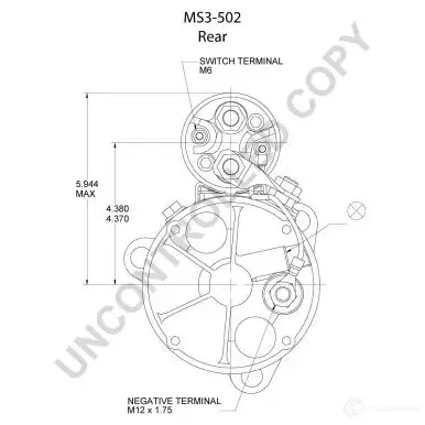 Стартер PRESTOLITE ELECTRIC B778B F2 2816527 ms3502 5052629078194 изображение 2