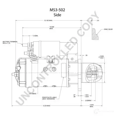 Стартер PRESTOLITE ELECTRIC B778B F2 2816527 ms3502 5052629078194 изображение 3