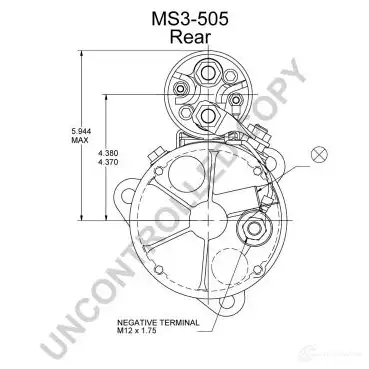 Стартер PRESTOLITE ELECTRIC 5052629016530 ms3505 N8Y IBXE 2816530 изображение 2