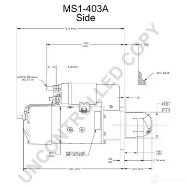 Стартер PRESTOLITE ELECTRIC 9XVFCE 3 2816510 5052629002991 ms1403a изображение 4