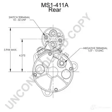 Стартер PRESTOLITE ELECTRIC C ZGLA 2816518 ms1411a 5052629003011 изображение 3