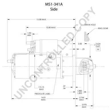 Стартер PRESTOLITE ELECTRIC 5052629016172 IRCJK 5D 359543424 ms1341a изображение 4