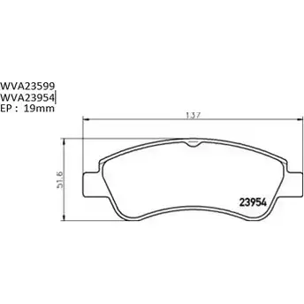 Тормозные колодки, дисковые, комплект AUTOMOTOR FRANCE 2359 9 T3HTS6 ABP2006 3335144