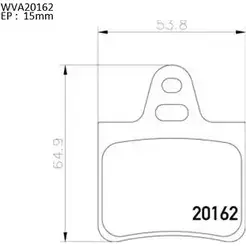 Тормозные колодки, дисковые, комплект AUTOMOTOR FRANCE 3335149 ABP2017 201 62 DWUJRD изображение 0
