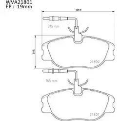 Тормозные колодки, дисковые, комплект AUTOMOTOR FRANCE ABP5614 MCMXT 3335199 2 0527