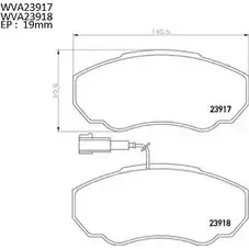 Тормозные колодки, дисковые, комплект AUTOMOTOR FRANCE 23918 ABP8061 2391 7 3335217