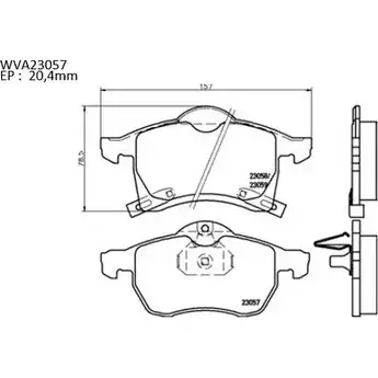 Тормозные колодки, дисковые, комплект AUTOMOTOR FRANCE OAT2FG ABP8067 2305 7 3335220 изображение 0