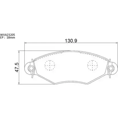 Тормозные колодки, дисковые, комплект AUTOMOTOR FRANCE N7OGUL 2320 5 3335231 ABP9613 изображение 0