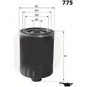 Масляный фильтр AUTOMOTOR FRANCE H20 PPOU8 JCN3 PA 3335369