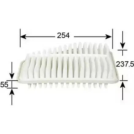 Воздушный фильтр JS ASAKASHI D KDZ5D 4580270607520 A1015 3336251 изображение 0