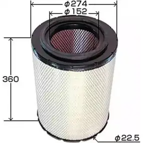 Воздушный фильтр JS ASAKASHI A620J 4580266834602 3336632 R 611B