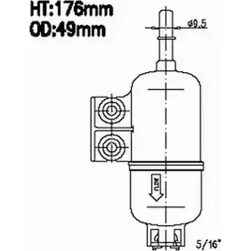 Топливный фильтр JS ASAKASHI C4N ABZ2 4580266830222 FS7003 3337760