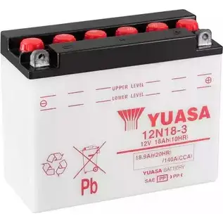 Аккумулятор 18.9 ач обратная 140 а 12 в 205x90x162 YUASA 3CF GM 3348871 12N183 5050694005053