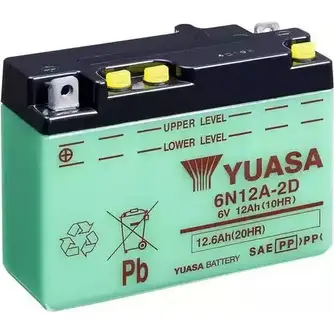 Аккумулятор 12.6 ач прямая а 6 в conventional 156x57x116 YUASA 3348922 WJ DC0M0 6N12A2D 5050694005312