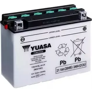 Аккумулятор 21.1 ач а 12 в yumicron cx 205x90x162 YUASA 3348974 5050694006579 H Z3BN8 Y50N18LACX