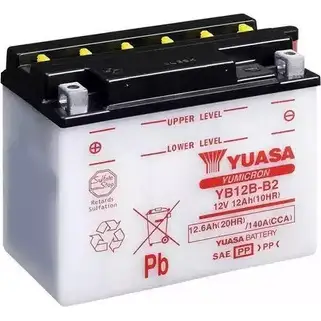 Аккумулятор 12 ач прямая 140 а 12 в yumicron 160x90x130 YUASA 3348986 X2A18 WC 5050694005480 YB12BB2