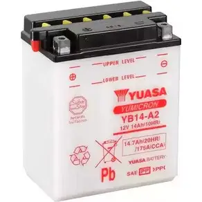Аккумулятор 14 ач прямая 175 а 12 в yumicron 134x89x166 YUASA 5 DCTE YB14A2 5050694032233 3348987