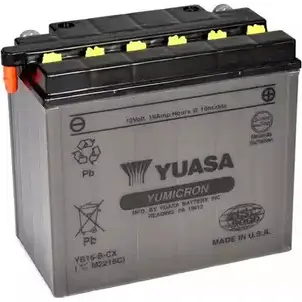 Аккумулятор 20 ач прямая 255 а 12 в yumicron cx 175x100x155 YUASA 3348992 0048493221632 5UCL4 R YB16BCX