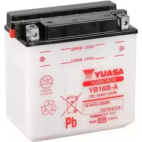 Аккумулятор 16.8 ач прямая 207 а 12 в yumicron 160x90x161 YUASA 5050694005572 EB P67 3348994 YB16BA