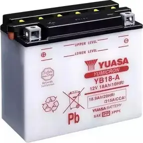 Аккумулятор 18.9 ач прямая 215 а 12 в yumicron 180x90x162 YUASA G 45EVIN YB18A 5050694005596 3348997