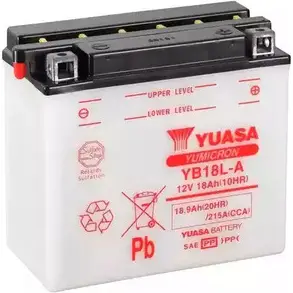 Аккумулятор 18.9 ач обратная 215 а 12 в yumicron 180x90x162 YUASA WA 7JW 3348998 5050694032325 YB18LA