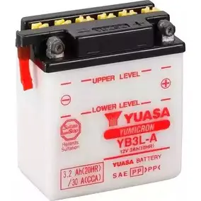 Аккумулятор 3.2 ач обратная 30 а 12 в yumicron 99x57x111 YUASA YB3LA 3349000 AEH 27E1 5050694000096