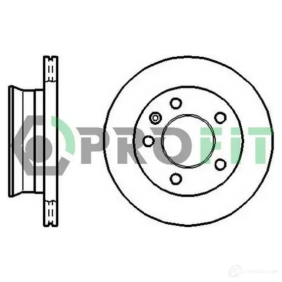 Тормозной диск PROFIT 3847096 5010-1013 Q OHKV изображение 0