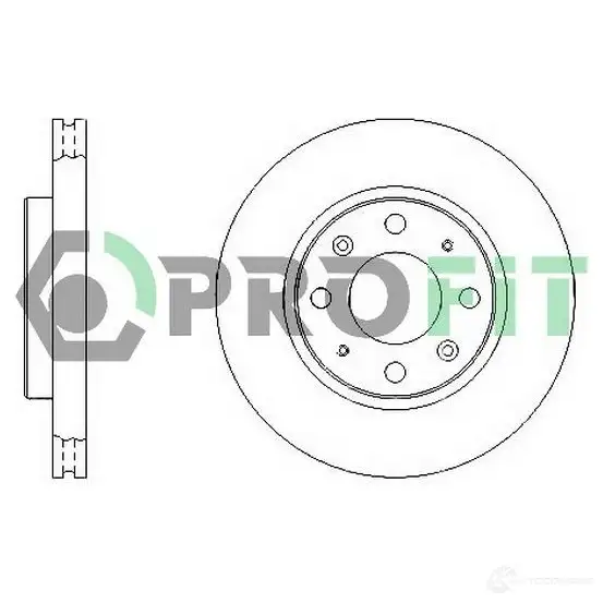Тормозной диск PROFIT 3 DXRRM 5010-1528 3847172 изображение 0