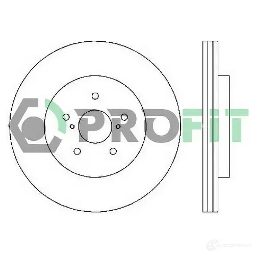 Тормозной диск PROFIT 3847174 5010-1544 7 ZK7C изображение 0