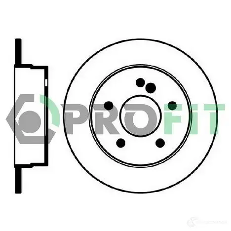 Тормозной диск PROFIT 5010-0539 3847064 7DT NU изображение 0