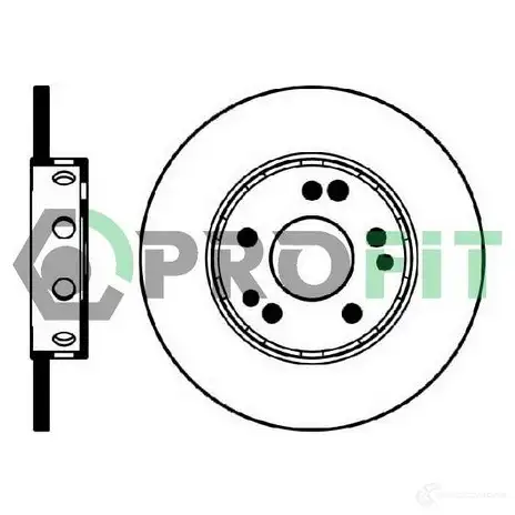 Тормозной диск PROFIT WAIS 8 3847025 5010-0124 изображение 0