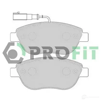 Тормозные колодки дисковые, комплект PROFIT 83N VGAM 3846571 5000-1467