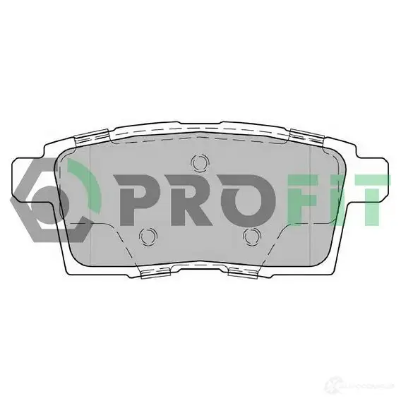 Тормозные колодки дисковые, комплект PROFIT 3846770 5000-2020 DAB 0AJ