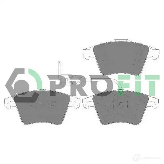 Тормозные колодки дисковые, комплект PROFIT 5000-1643 TU7A UB9 3846649