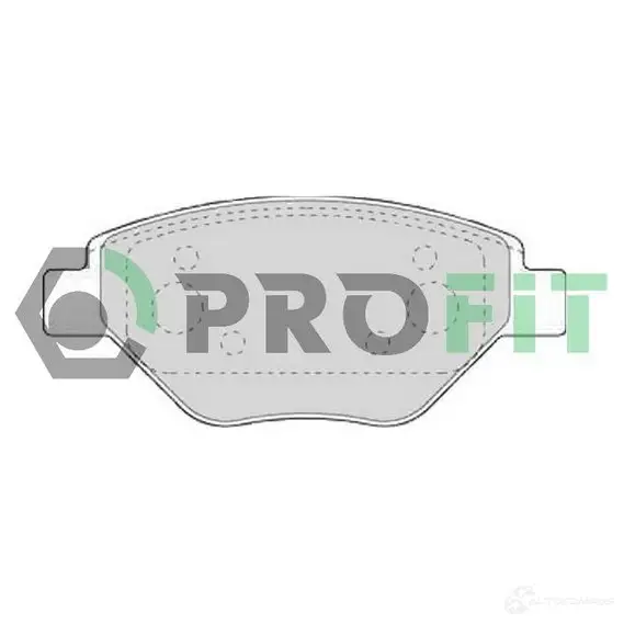 Тормозные колодки дисковые, комплект PROFIT 3846546 Z2B DTO 5000-1409 C