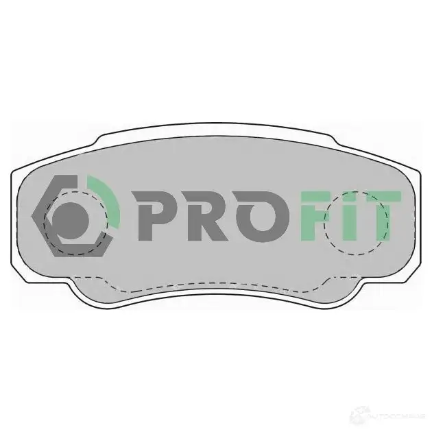 Тормозные колодки дисковые, комплект PROFIT 3846577 N EFH2XT 5000-1480