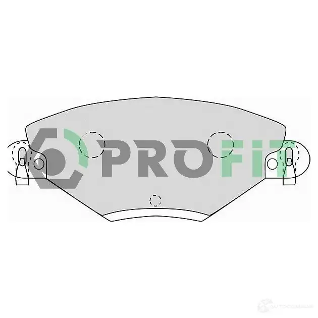 Тормозные колодки дисковые, комплект PROFIT 3846547 E2WN U7L 5000-1411