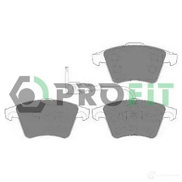 Тормозные колодки дисковые, комплект PROFIT 3846648 L7GID5 K 5000-1642 C