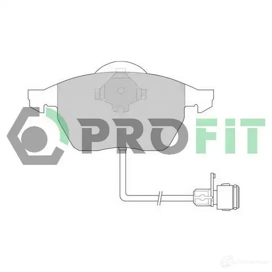 Тормозные колодки дисковые, комплект PROFIT 3846373 5000-0590 ZXT7T D