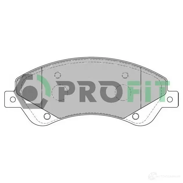 Тормозные колодки дисковые, комплект PROFIT RF 1BT 5000-1929 3846734
