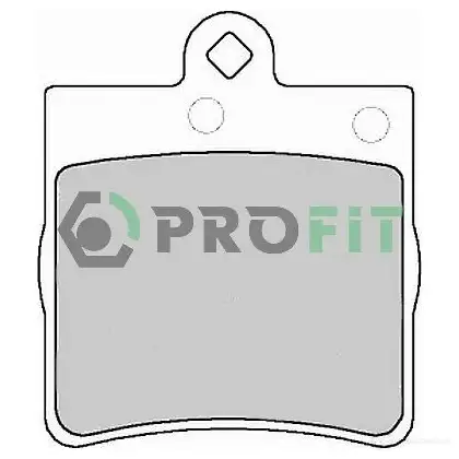 Тормозные колодки дисковые, комплект PROFIT 5000-1311 3846512 8RON NYH
