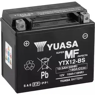 Аккумулятор YUASA 3349107 YTX12BS 5050694004506 B1 FRN