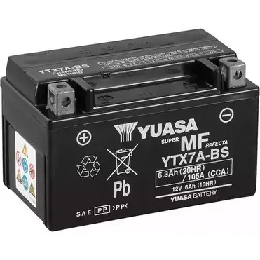 Аккумулятор 6 ач прямая 105 а 12 в agm high performance agm 150x87x93 YUASA 3349125 YTX7ABS 5050694004476 RV 9X4PG