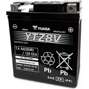 Аккумулятор 7.4 ач обратная 120 а 12 в agm high performance maintenance free 113x70x130 YUASA TTY3T 7R 5050694035944 YTZ8V 3349135