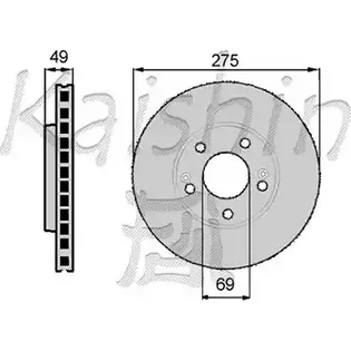 Тормозной диск KAISHIN ATVXF S 3364277 CBR020 1KWCO изображение 0