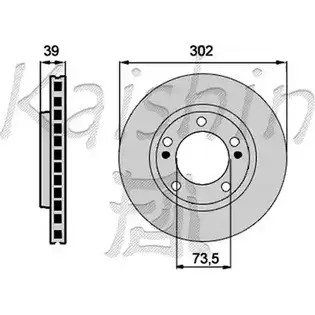 Тормозной диск KAISHIN 3364379 CBR133 79LT2 CPQ9 NT изображение 0